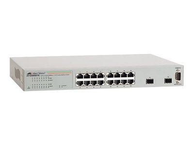 AT-GS950/16-50 Switch Layer 2 Gigabit WebSmart - 16 x 10/100/1000T | 2 x SFP - Internal PSU