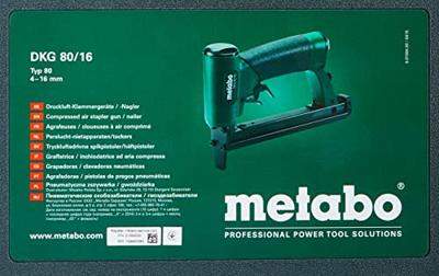 Metabo DKG 80/16DL Pneumatische tacker Incl. koffer