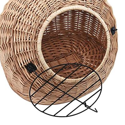 VidaXL Kattendrager 45x35x35 cm natuurlijk wilgenhout