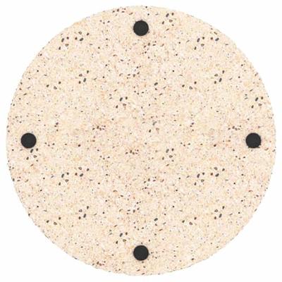 VidaXL Parasolvoet geel ø 45 x 33 cm betonkleurig