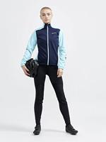 Fietsbroek - Craft Core SubZ Wind Bib Tights - S - Dames - Zwart - thumbnail