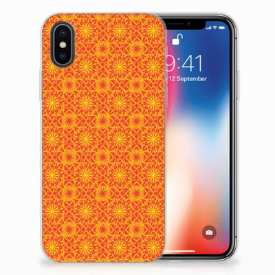 Apple iPhone X | Xs TPU bumper Batik Oranje Apple iPhone X | Xs TPU bumper Batik Oranje