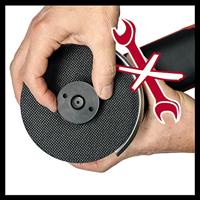 Einhell Power X-Change TE-AG 18/115 Q Li Solo 4431165 Haakse accuslijper 115 mm Zonder accu, Zonder lader, Incl. snelspanmoer 18 V - thumbnail