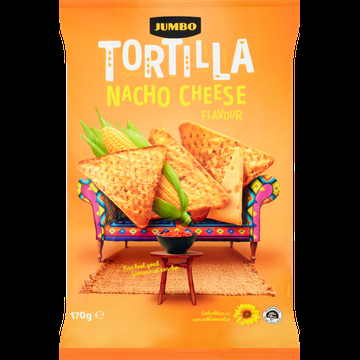 Jumbo Tortilla Nacho Cheese Chips 170 g Jumbo Tortilla Nacho Cheese Chips 170 g