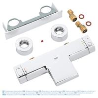 GROHE Grohtherm 2000 badkraan thermostatisch met tray chroom 34464001 - thumbnail