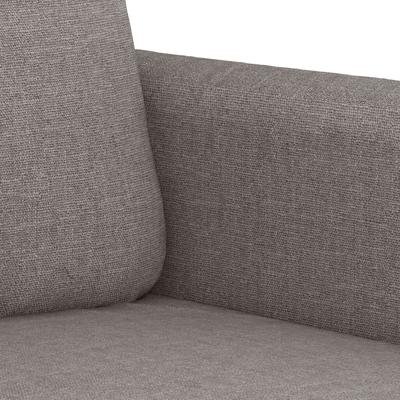 2-delige Loungeset met kussens stof taupe