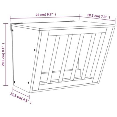 Hooiruif voor konijnen 25x18,5x20,5 cm massief vurenhout Hooiruif voor konijnen 25x18,5x20,5 cm massief vurenhout