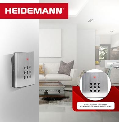 Draadloze deurbel Complete set Heidemann 70821 HX Style