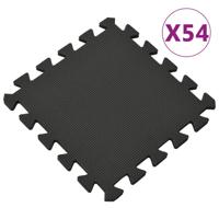 VidaXL 54x vloermatten 4,86 ㎡ eva-schuim zwart - thumbnail