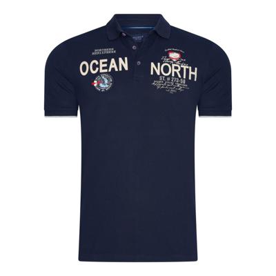 Marco Casette - Poloshirt Heren - Navy - Opdruk - Italia Moda Marco Casette - Poloshirt Heren - Navy - Opdruk - Italia Moda