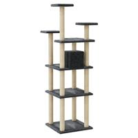 VidaXL Kattenmeubel met sisal krabpalen 171 cm donkergrijs - thumbnail