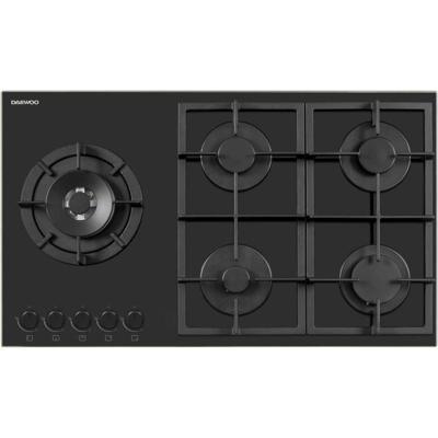 Gaskookplaat - DAEWOO - 5 branders - 90 cm - BH9GKF51BNH - Zwart