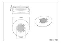 Trio PlafonnièreMaia 33cm met speaker - R69021101 - thumbnail