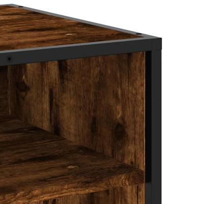 Tv-meubel 270x40x46 cm bewerkt hout gerookt eikenkleurig