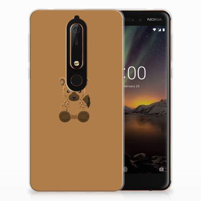 Nokia 6 (2018) Telefoonhoesje met Naam Baby Hyena Nokia 6 (2018) Telefoonhoesje met Naam Baby Hyena