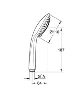 Handdouche GROHE Euphoria Champagne Chroom - thumbnail