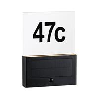 Paulmann 94725 Neda IP44 2200K Huisnummerlamp op zonne-energie Energielabel: A (A - G) 1 W Antraciet - thumbnail