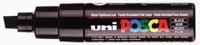 Uni Posca verfmarker 8k zwart - beitelpunt 8mm - thumbnail