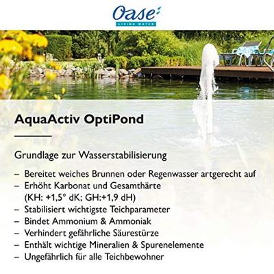 Oase AquaActiv OptiPond 500ml - Stabiliseer Carbonaathardheid & Mineralen in Vijvers