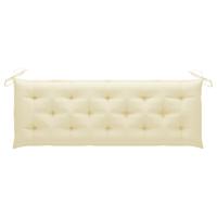 Tuinbankkussen 150x50x7 cm stof crmewit - thumbnail