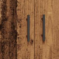Dressoir 69,5x34x90 cm bewerkt hout oud houtkleurig - thumbnail