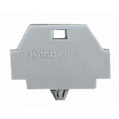 WAGO 260-371 Afsluitplaat Grijs 300 stuk(s)