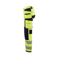Blåkläder Dames High-Vis 4-weg stretch werkbroek 71971642 | High-Vis Geel/Marineblauw | Maat 44 - 7330509729465 - thumbnail