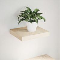 Wandschap 23x23,5x4 cm bewerkt hout - thumbnail