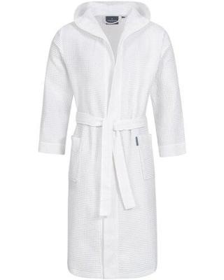 Morgenstern Morgenstern badjas Andrea wafelstof met Capuchon 120cm Wit M