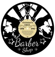 Vinyl klok kapper - Barbershop van Gerecyclede Plaat - thumbnail