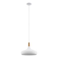 Eglo Moderne hanglampSabinar 40cm wit met houtbruin - 901179 - thumbnail