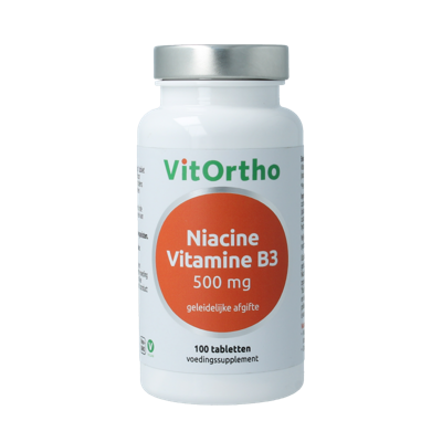 VitOrtho Niacine 500mg 100 Tabletten VitOrtho Niacine 500mg 100 Tabletten