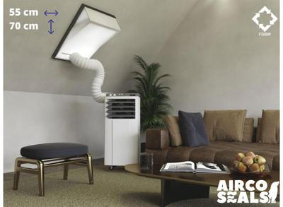 FDBW CK01 - Airco Raamafdichtingskit - 55 x 70 cm - Geschikt voor Velux Tuimelvenster Dakraam