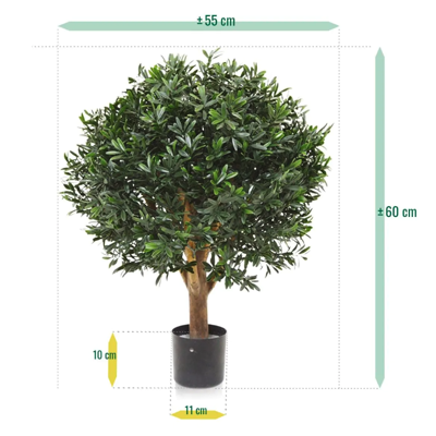 Ilex bol kunstplant 55cm - UV bestendig