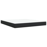 Boxspring met matras kunstleer zwart 180x200 cm - thumbnail
