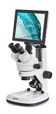 Kern OZL 468T241 OZL 468T241 Stereomicroscoop Trinoculair 45 x Opvallend licht, Doorvallend licht