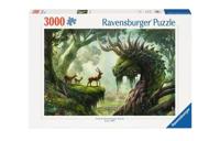 Ravensburger puzzel De Bosdraak ontwaakt 3000 stukjes - thumbnail