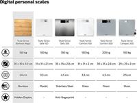 Leifheit Soehnle 63880 style sense bamboo magic digitale personenweegschaal - thumbnail