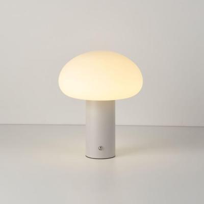 LED Tafellamp Givaro crema - 4W - Beige - Mushroomlamp - Paddenstoel - IP20 voor binnen - Met geïntegreerde dimmer - Oplaadbaar