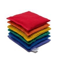 Little Botanic label Sensorische pittenzakjes 6 stuks Regenboog - thumbnail