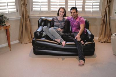 Bestway Opblaasbare Stoel 5 Posities Zwart 188x152x64 cm Interieur 75054