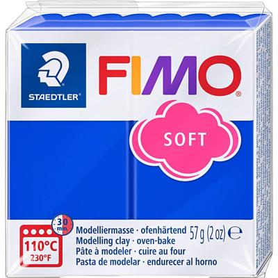Boetseerklei fimo soft 57 g brilliantblauw