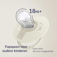 Difrax LOVI Fopspeen Dynamisch 18m+ Prime Glow Ivory Blush - thumbnail
