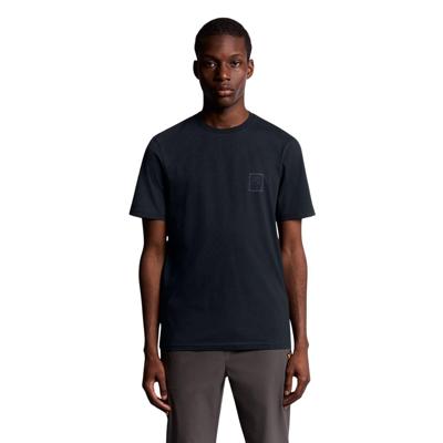 Lyle and Scott Rubberised Logo Graphic Casual T-shirt Heren M