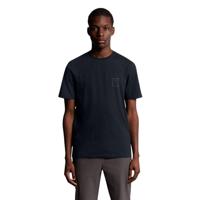 Lyle and Scott Rubberised Logo Graphic Casual T-shirt Heren M - thumbnail