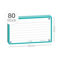 Flashcard Oxford 2.0 75x125mm 80 vel 250gr lijn mint - thumbnail