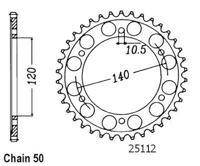 ESJOT Chain wheel 530 43z steel black - thumbnail