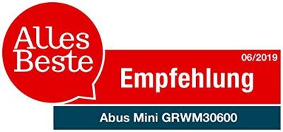 ABUS GRWM30600 Rookmelder Mini, Incl. batterij (10 jaar) werkt op batterijen (Ø x h) 70 mm x 33 mm