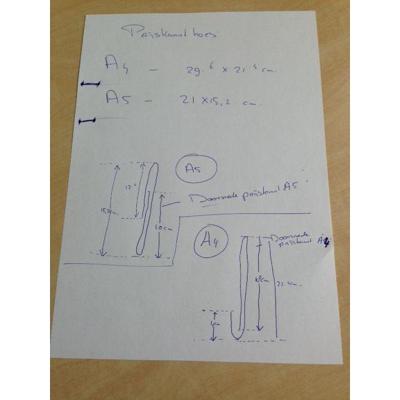 Kaarthouder 297x210mm Dik 1mm PETG