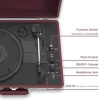 Crosley Cruiser Plus Draaitafel - Bordeaux - thumbnail